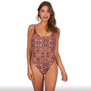 Billabong Women's Sun Tribe Reversible One Piece Swim - Size Small